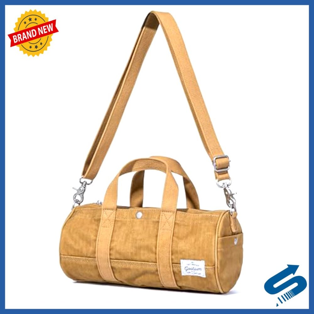 Canvas Crossbody Bag Vintage Barrel Style Mini Tote Travel Organizer - Picture 2 of 7